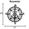 Róża wiatrów Kotwica DEKORACJA ŚCIENNA obraz na ścianę